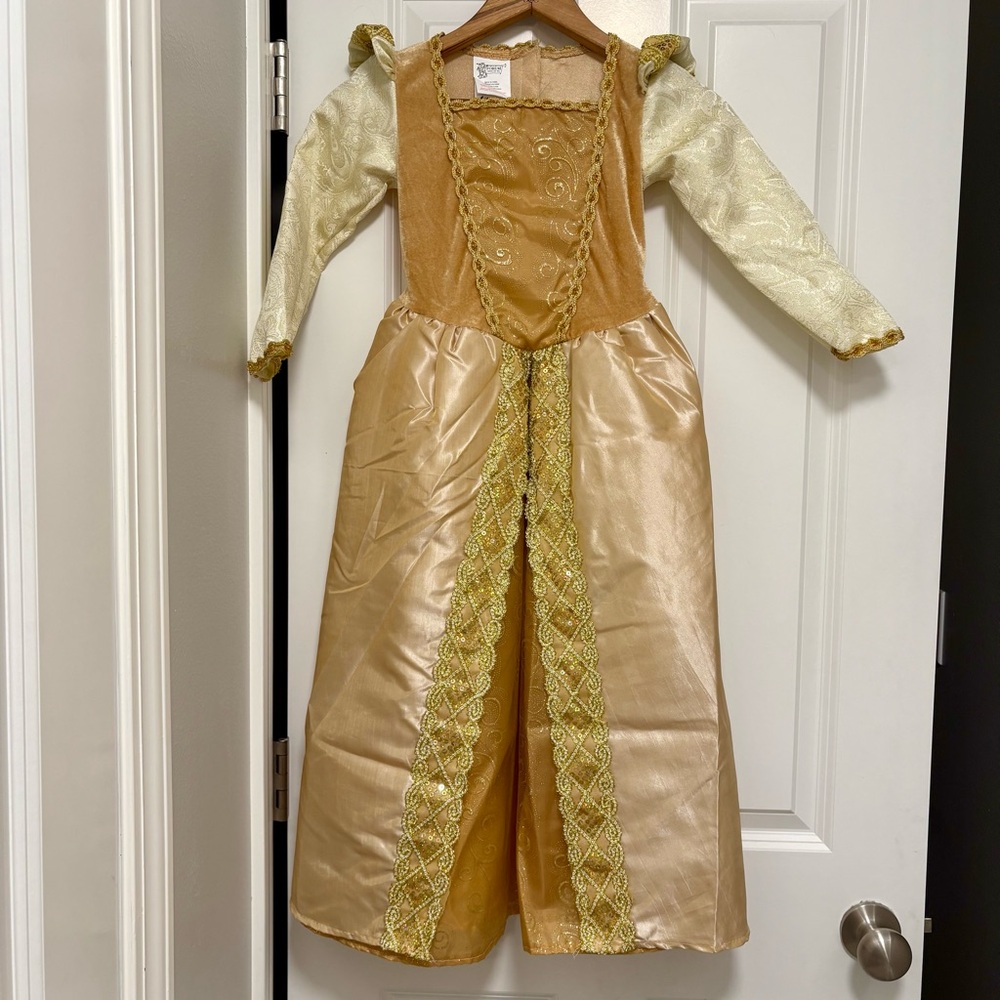 Gold and Cream Princess Costume for Kids